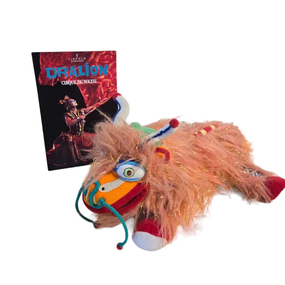 Cirque‎ du Soleil Dralion Chinese New Year Dragon Plush Toy With Booklet 16"